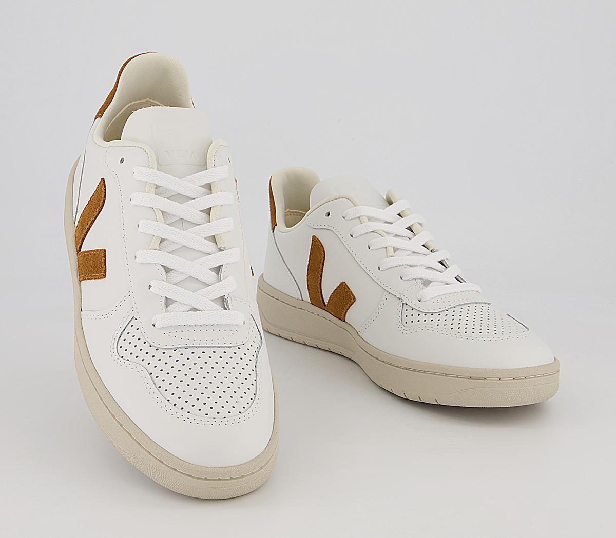 VEJA V-10 Trainers VEJA V-10 Trainers Extra White Camel F