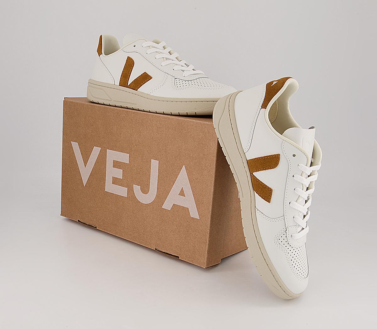 VEJA V-10 Trainers VEJA V-10 Trainers Extra White Camel F