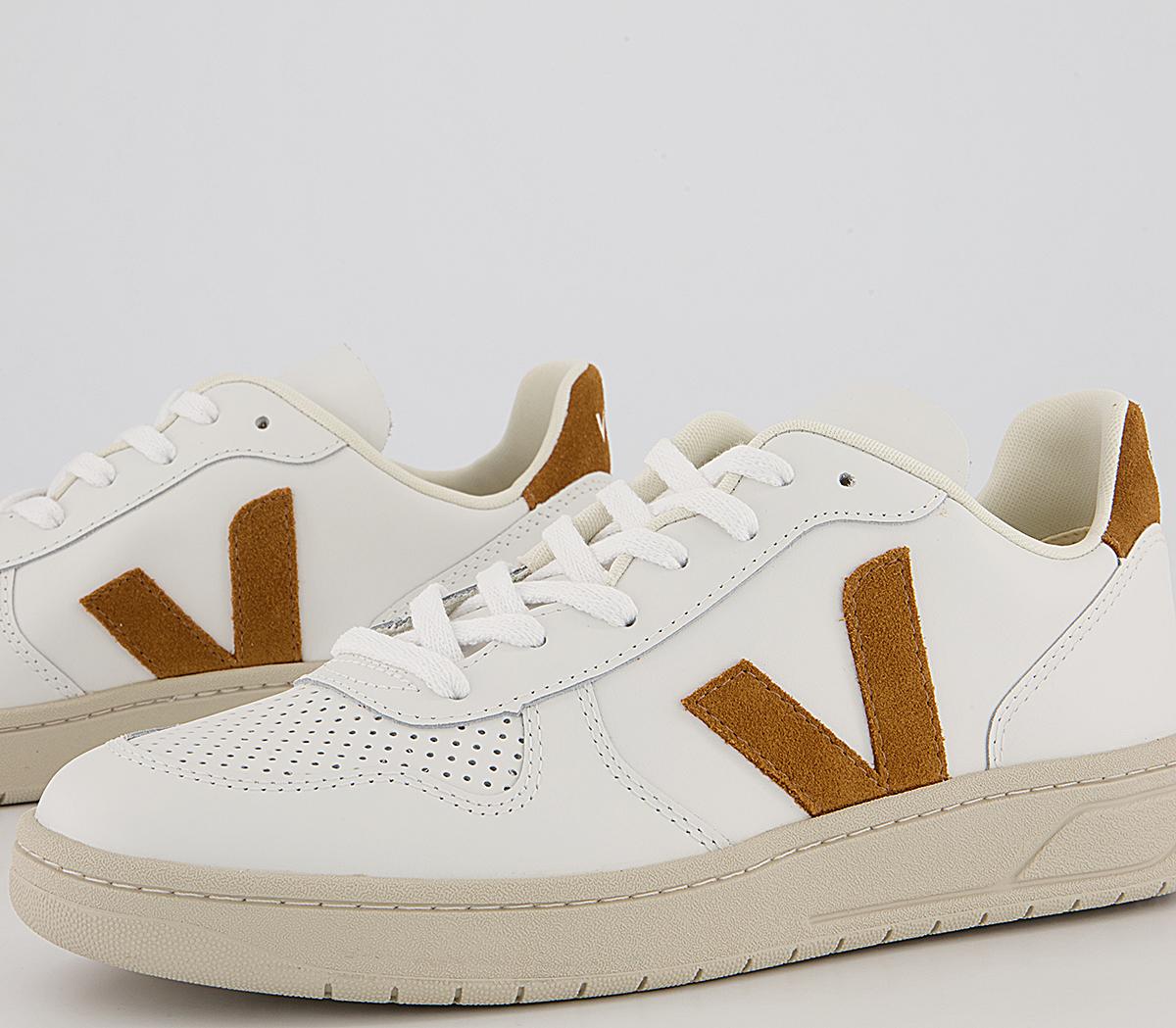 VEJA V-10 Trainers VEJA V-10 Trainers Extra White Camel