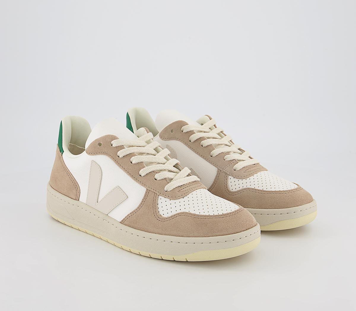 VEJA V-10 Trainers VEJA V-10 Trainers Extra White Sahara Emeraude