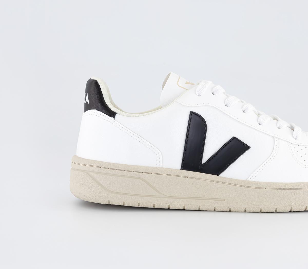 VEJA V-10 Trainers New White Black - Men's Trainers