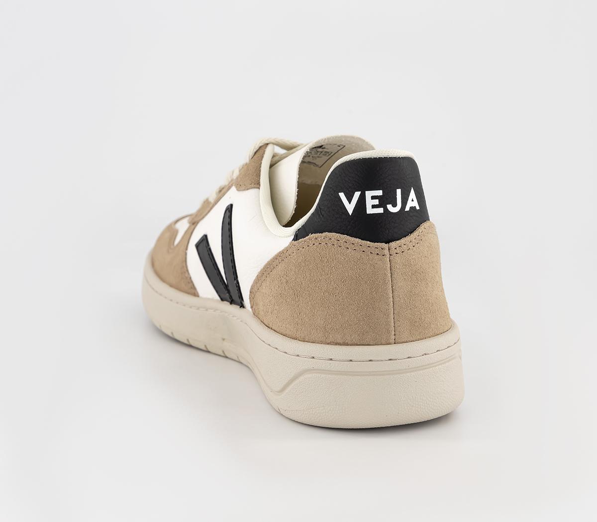 VEJAV-10 Trainers White Black Sahara