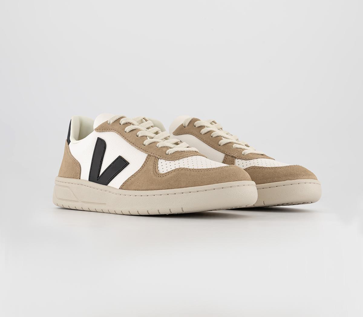 VEJAV-10 Trainers White Black Sahara