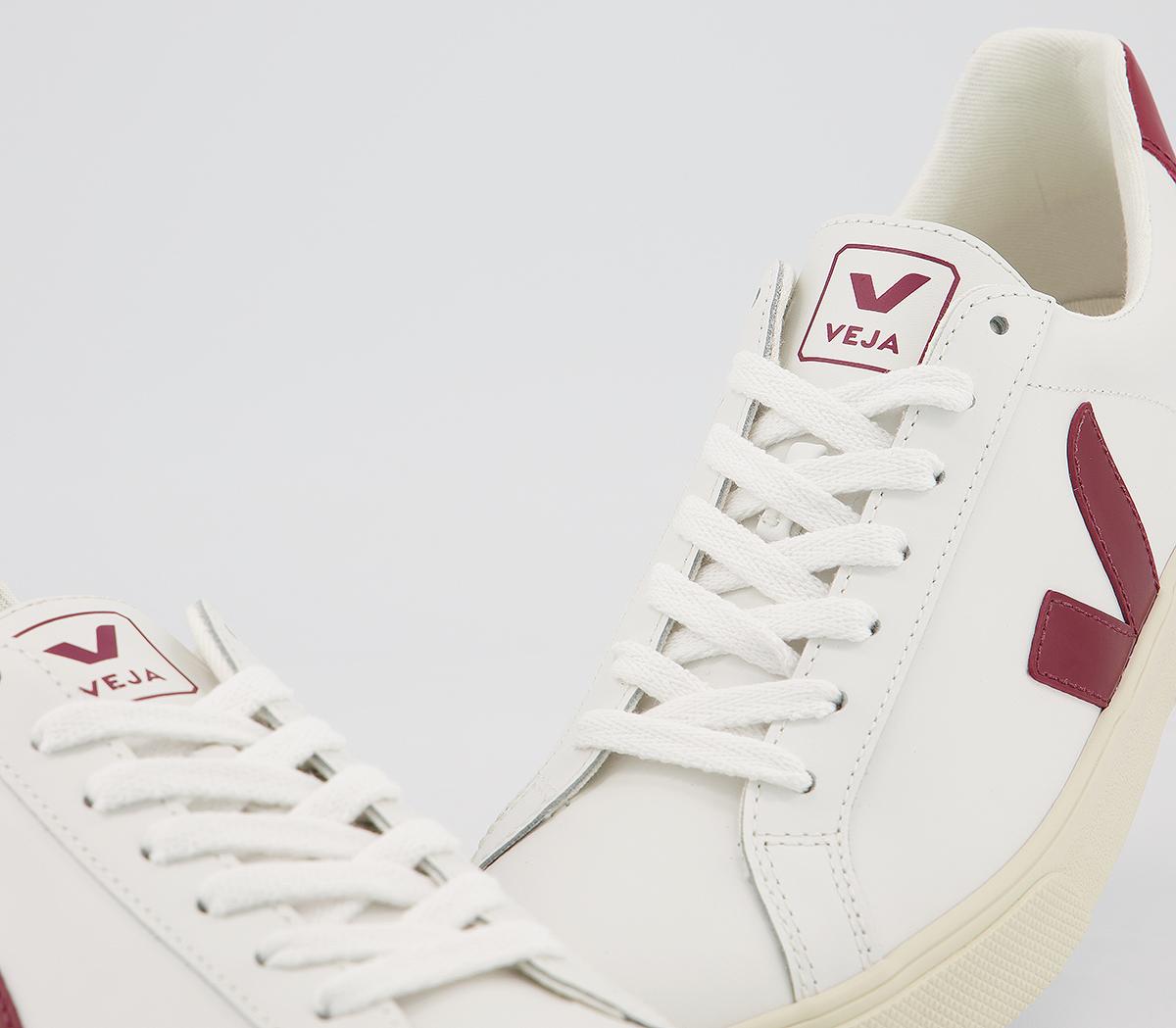 VEJA Esplar Trainers White Marsala F - Women's Trainers