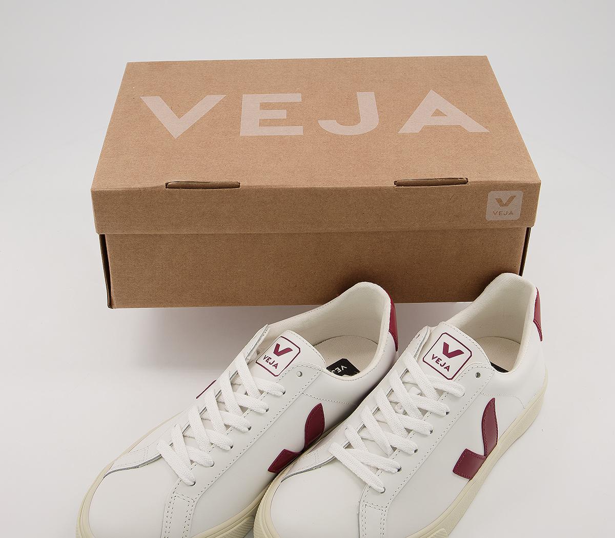VEJA Esplar Trainers White Marsala F - Women's Trainers