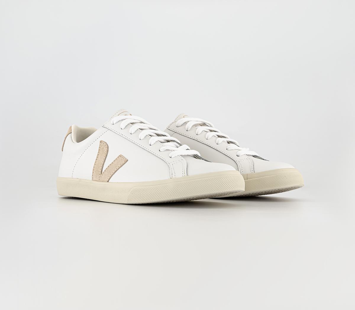 Veja Womens Esplar Trainers Extra White Sable F Leather, 6