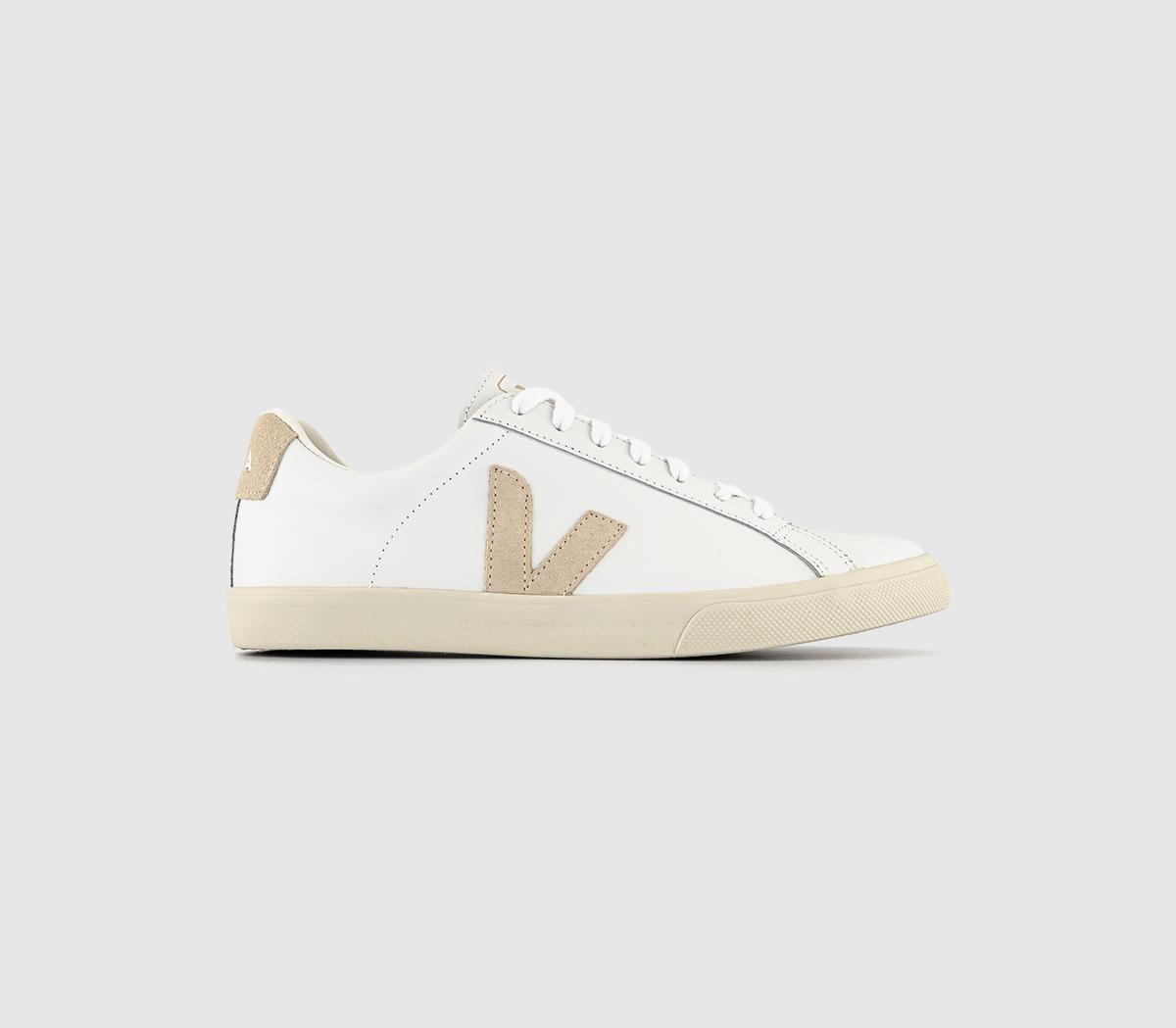 Veja Womens Esplar Trainers Extra White Sable F Leather, 5