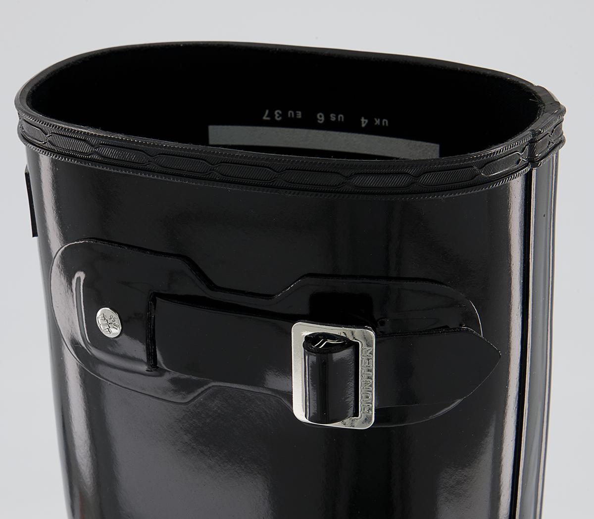 Hunter Original Tall Gloss Wellies W Hunter Original Tall Gloss Wellies W Black Gloss