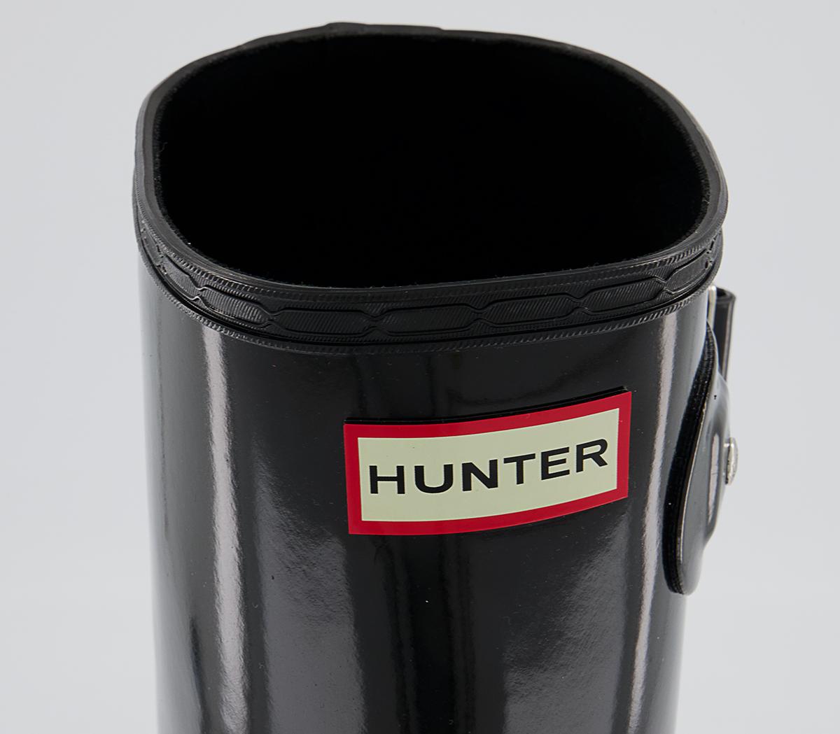 Hunter Original Tall Gloss Wellies W Hunter Original Tall Gloss Wellies W Black Gloss