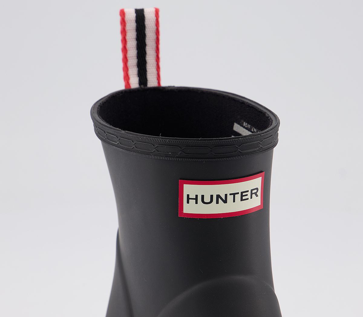 Hunter Original Play Short Boots Black Women's Ankle Boots