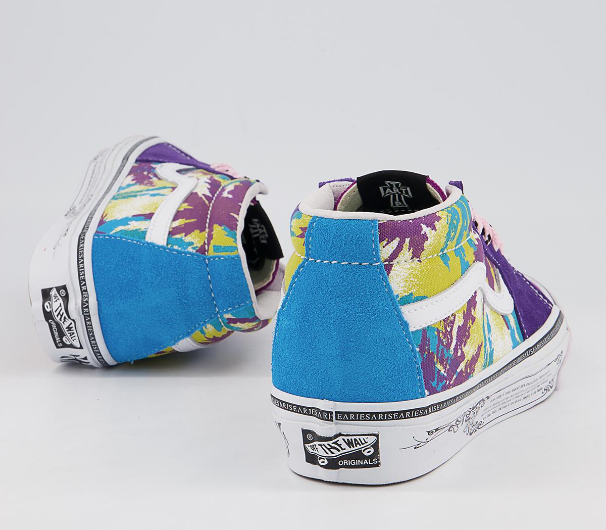 Vans Vault Og Sk8 Mid Lx Trainers Vans Vault Og Sk8 Mid Lx Trainers Aries Weed Bright