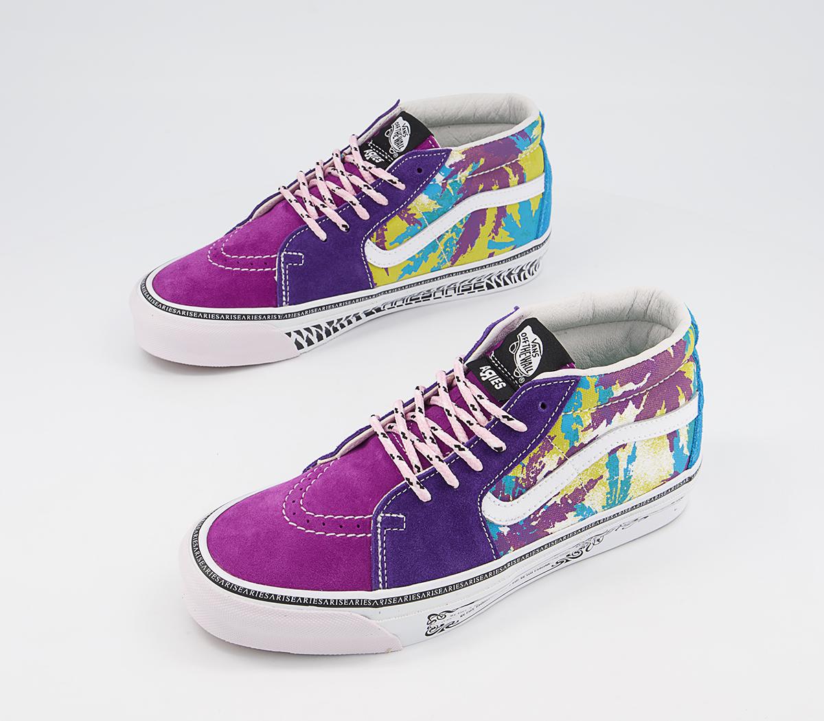 Vans Vault Og Sk8 Mid Lx Trainers Vans Vault Og Sk8 Mid Lx Trainers Aries Weed Bright