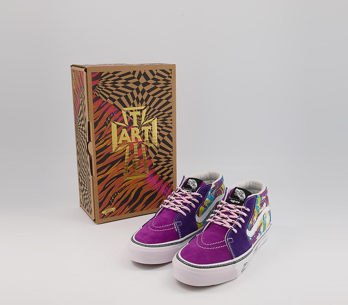 Vans Vault Og Sk8 Mid Lx Trainers Vans Vault Og Sk8 Mid Lx Trainers Aries Weed Bright