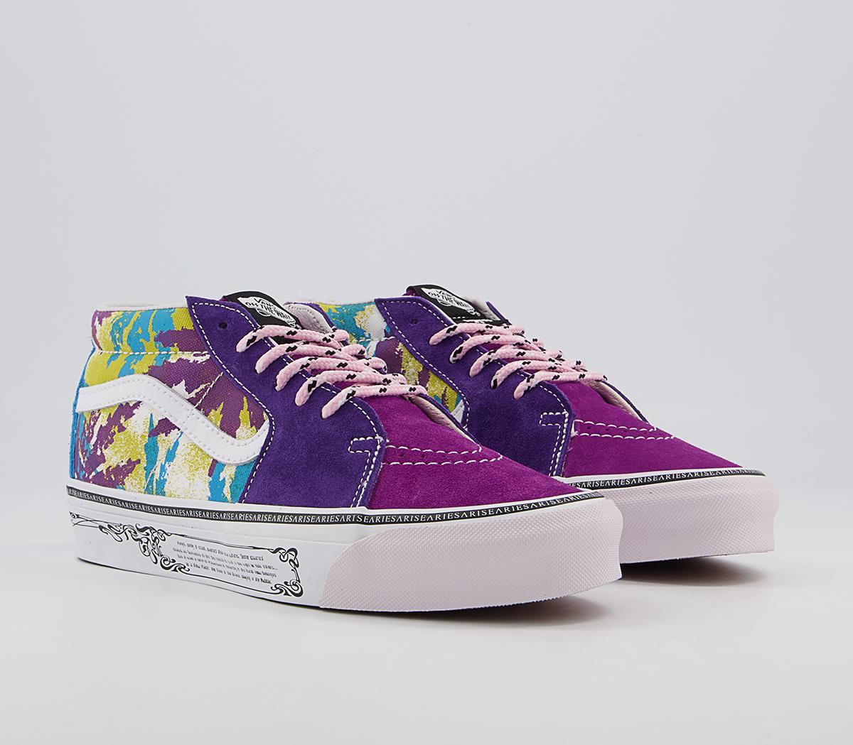 Vans Vault Og Sk8 Mid Lx Trainers Vans Vault Og Sk8 Mid Lx Trainers Aries Weed Bright
