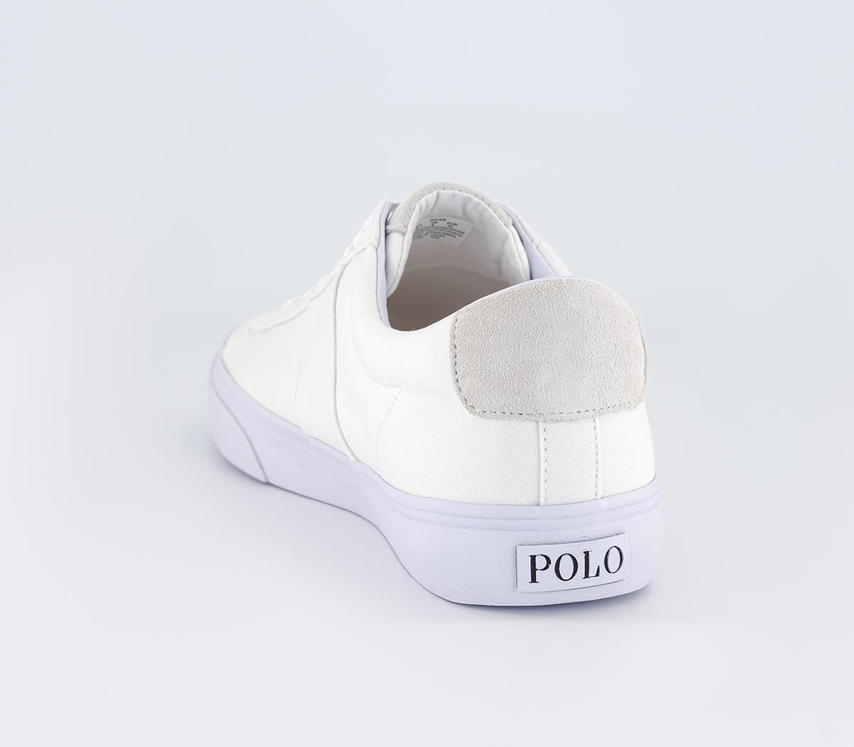 Polo Ralph Lauren Sayer Sneaker Trainers White Black Pp Men's