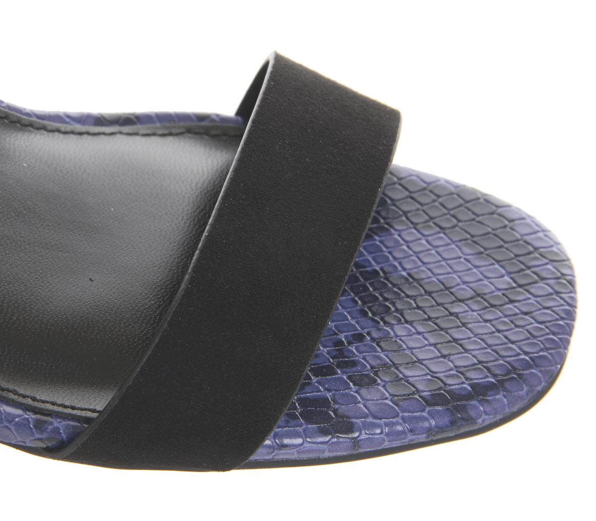 OFFICEHarlan- Two Part Block SandalBlue Snake Mix