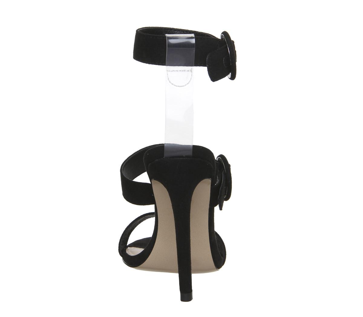 OFFICEHuggable Triple Strap HeelsBlack