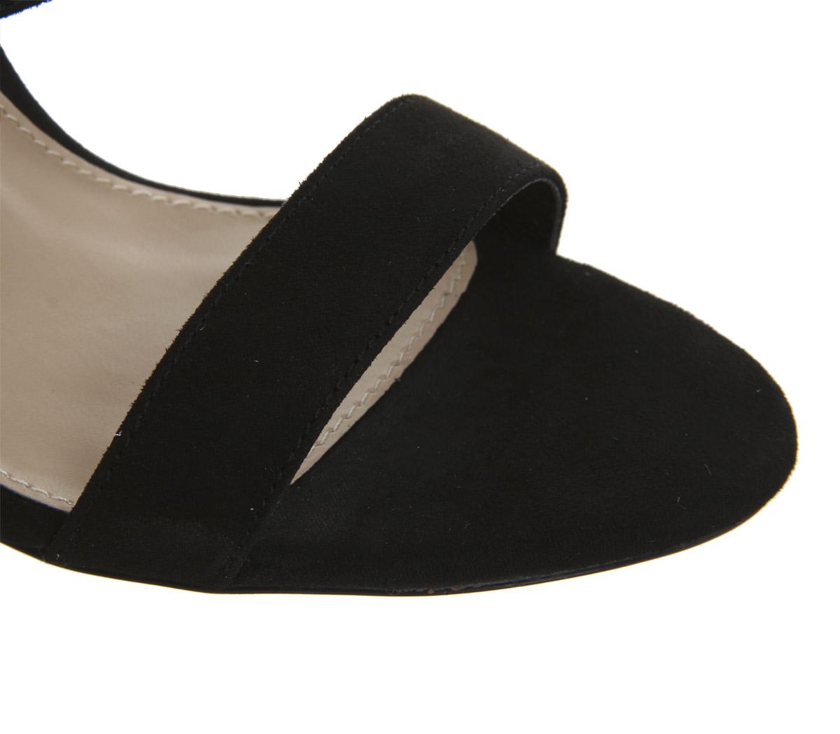 OFFICEHuggable Triple Strap HeelsBlack