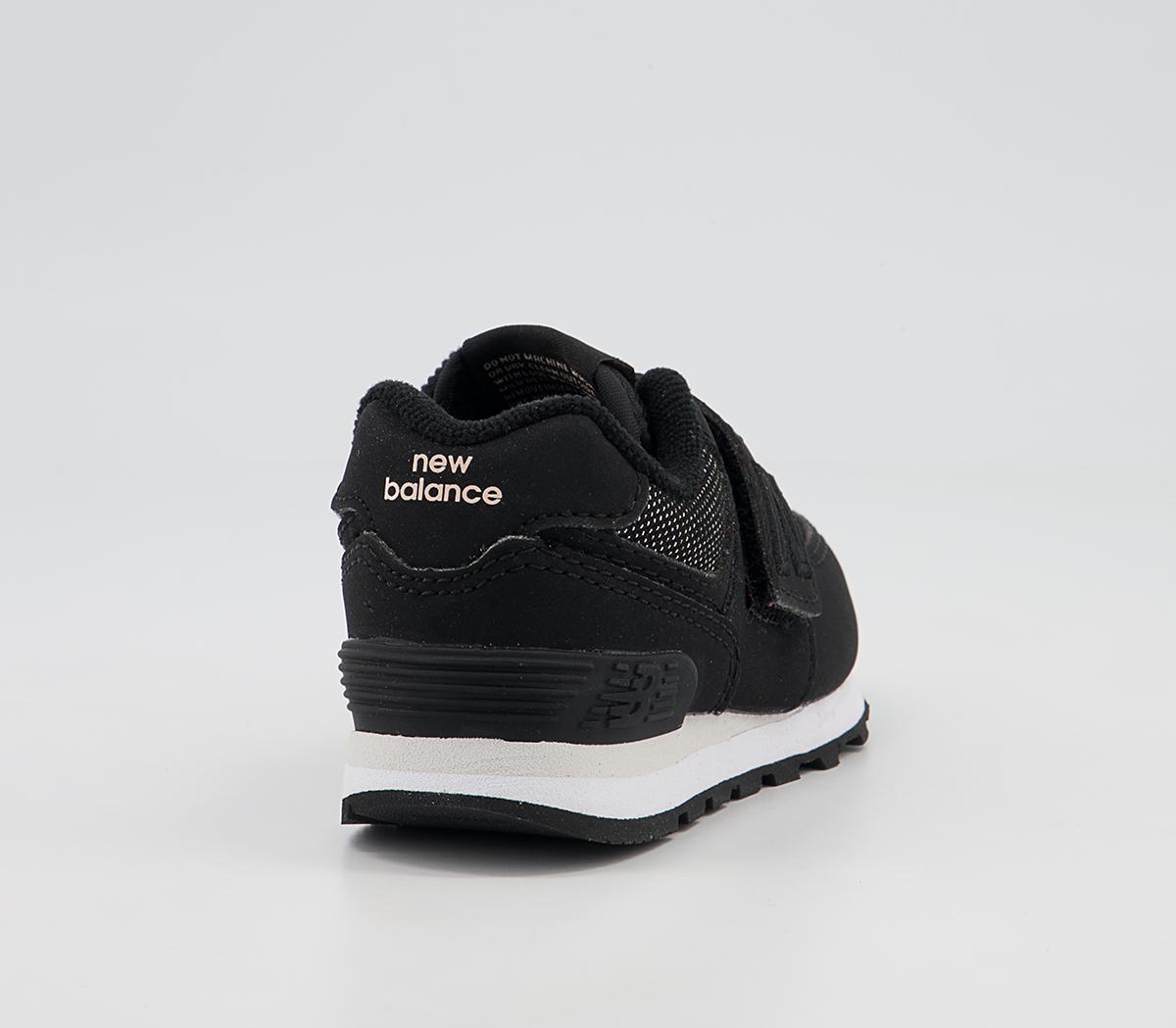 New Balance 574 Infant Trainers New Balance 574 Infant Trainers Black Black White