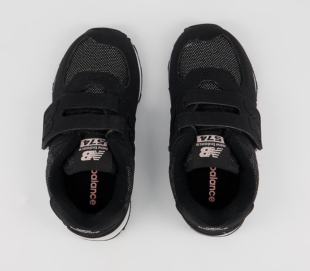 New Balance 574 Infant Trainers New Balance 574 Infant Trainers Black Black White
