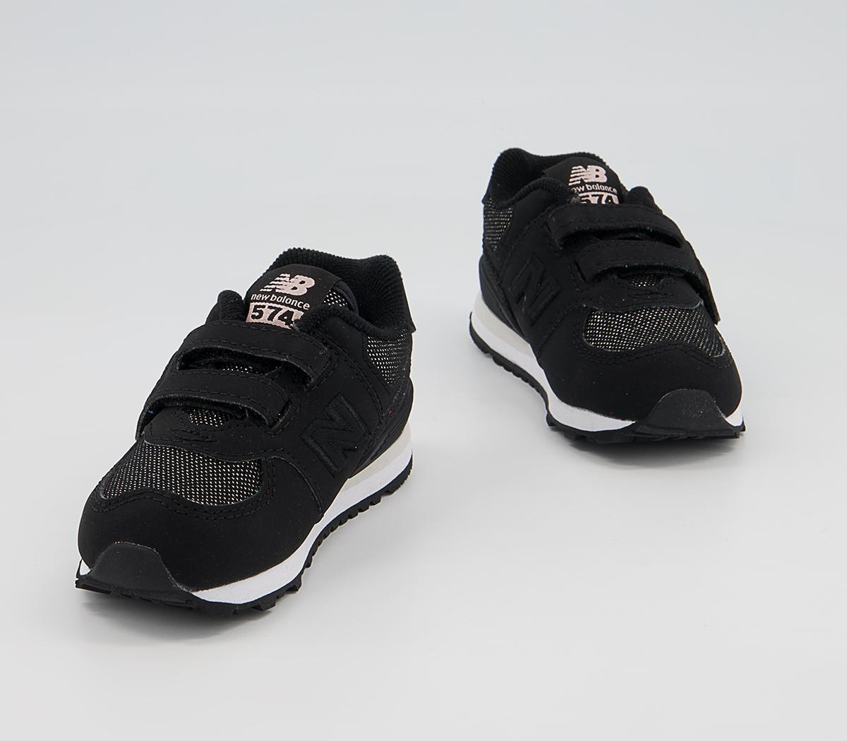 New Balance 574 Infant Trainers New Balance 574 Infant Trainers Black Black White