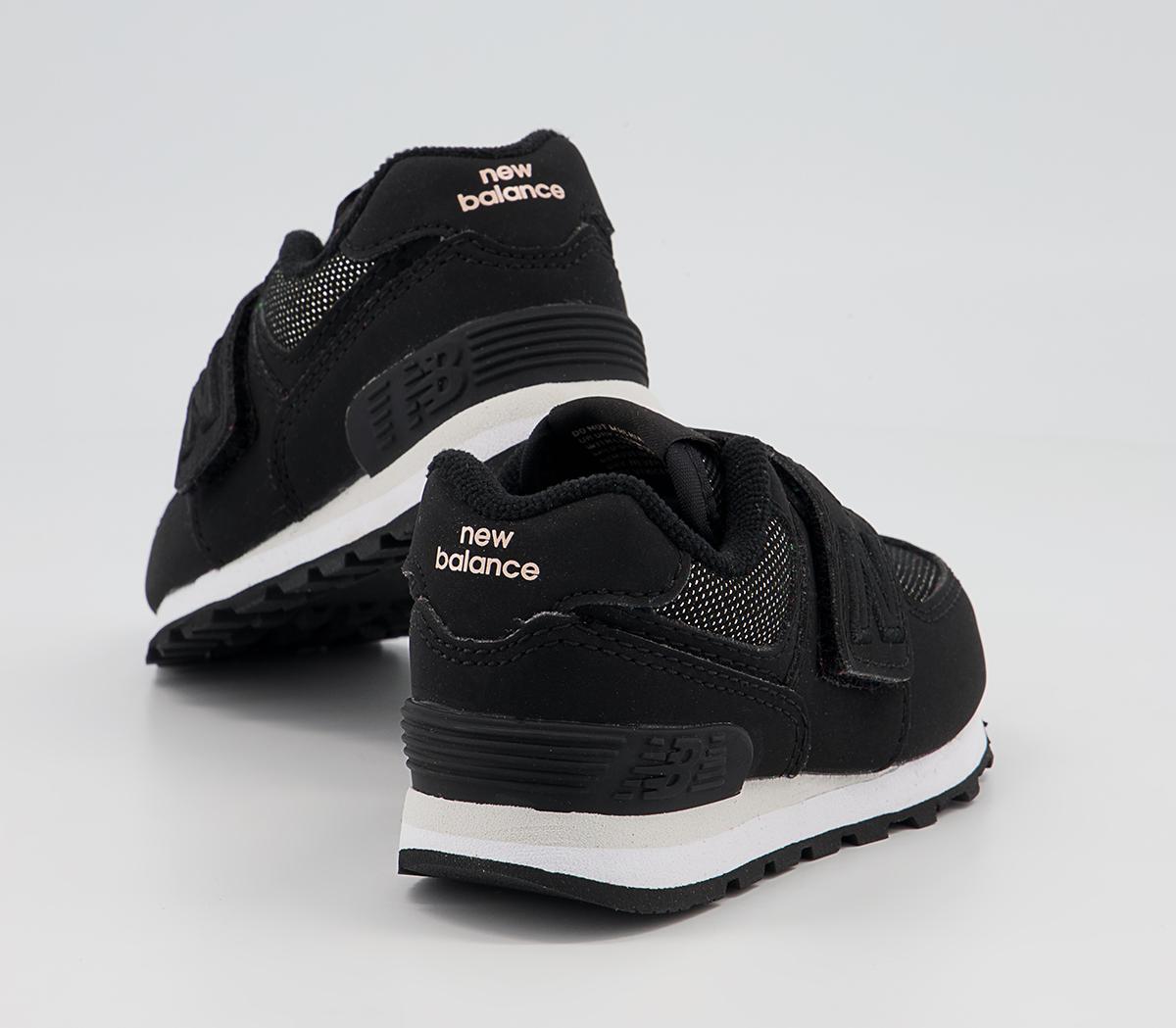 New Balance 574 Infant Trainers New Balance 574 Infant Trainers Black Black White