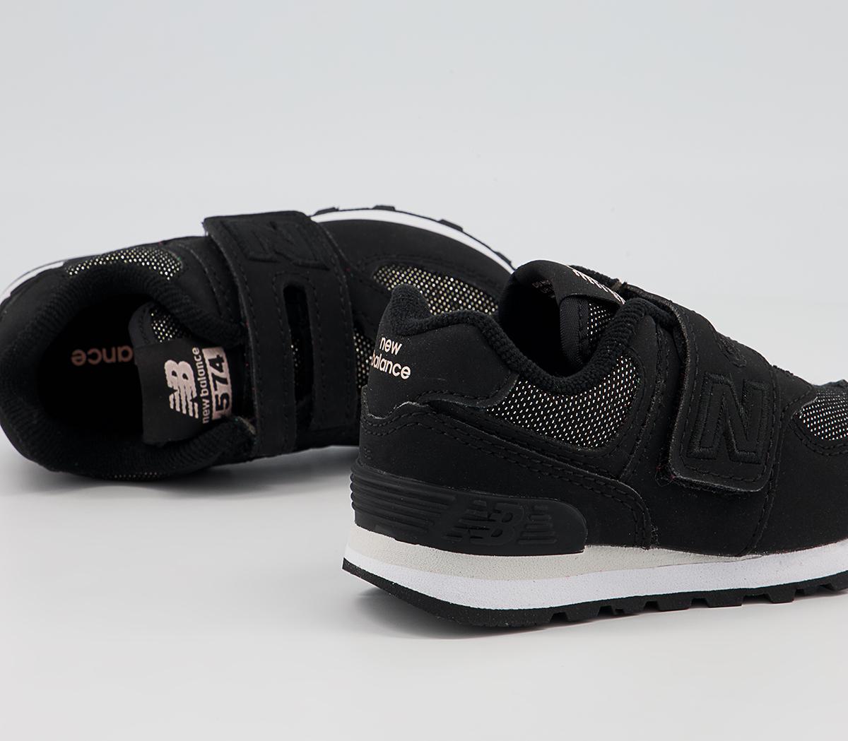 New Balance 574 Infant Trainers New Balance 574 Infant Trainers Black Black White