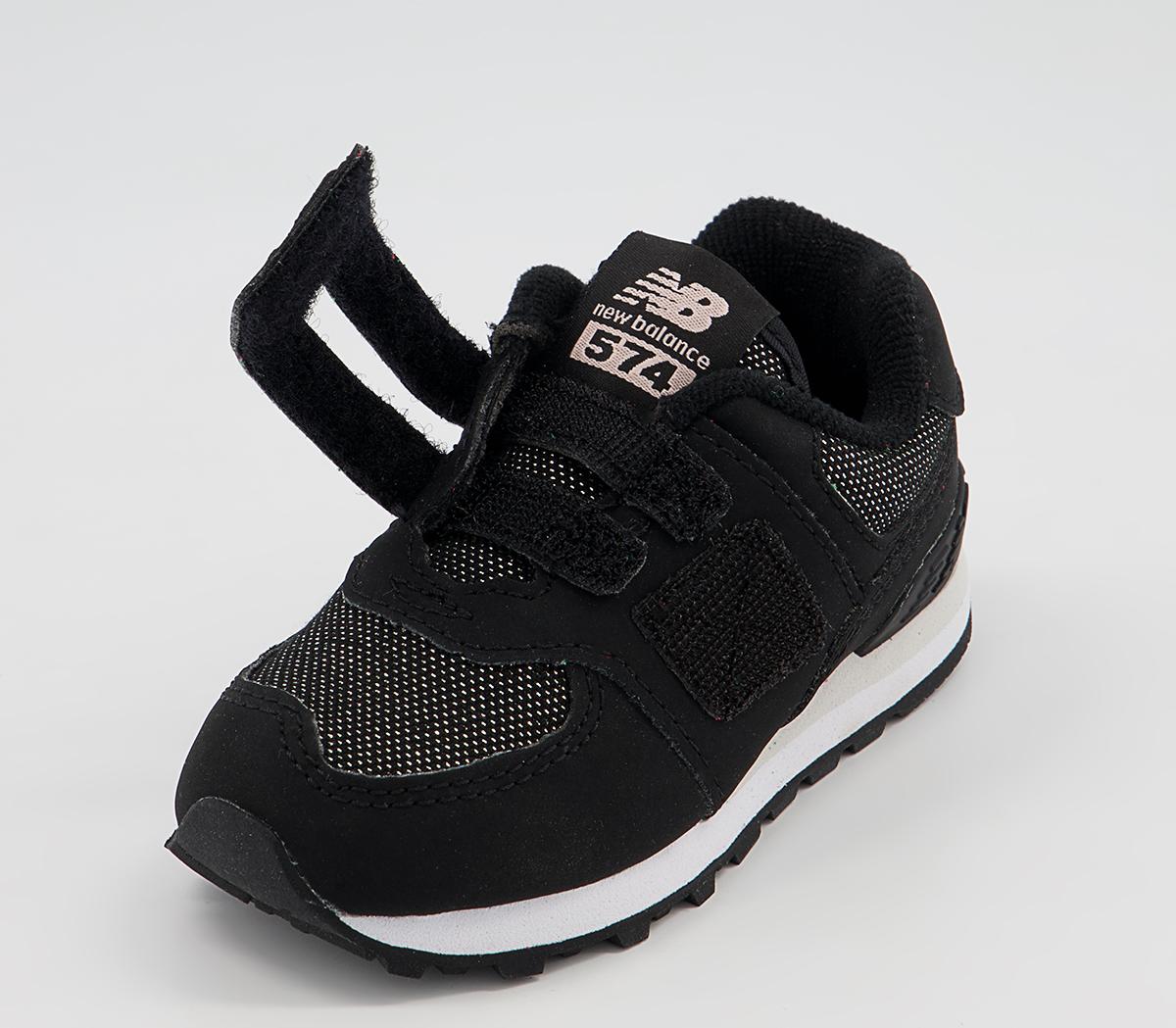 New Balance 574 Infant Trainers New Balance 574 Infant Trainers Black Black White