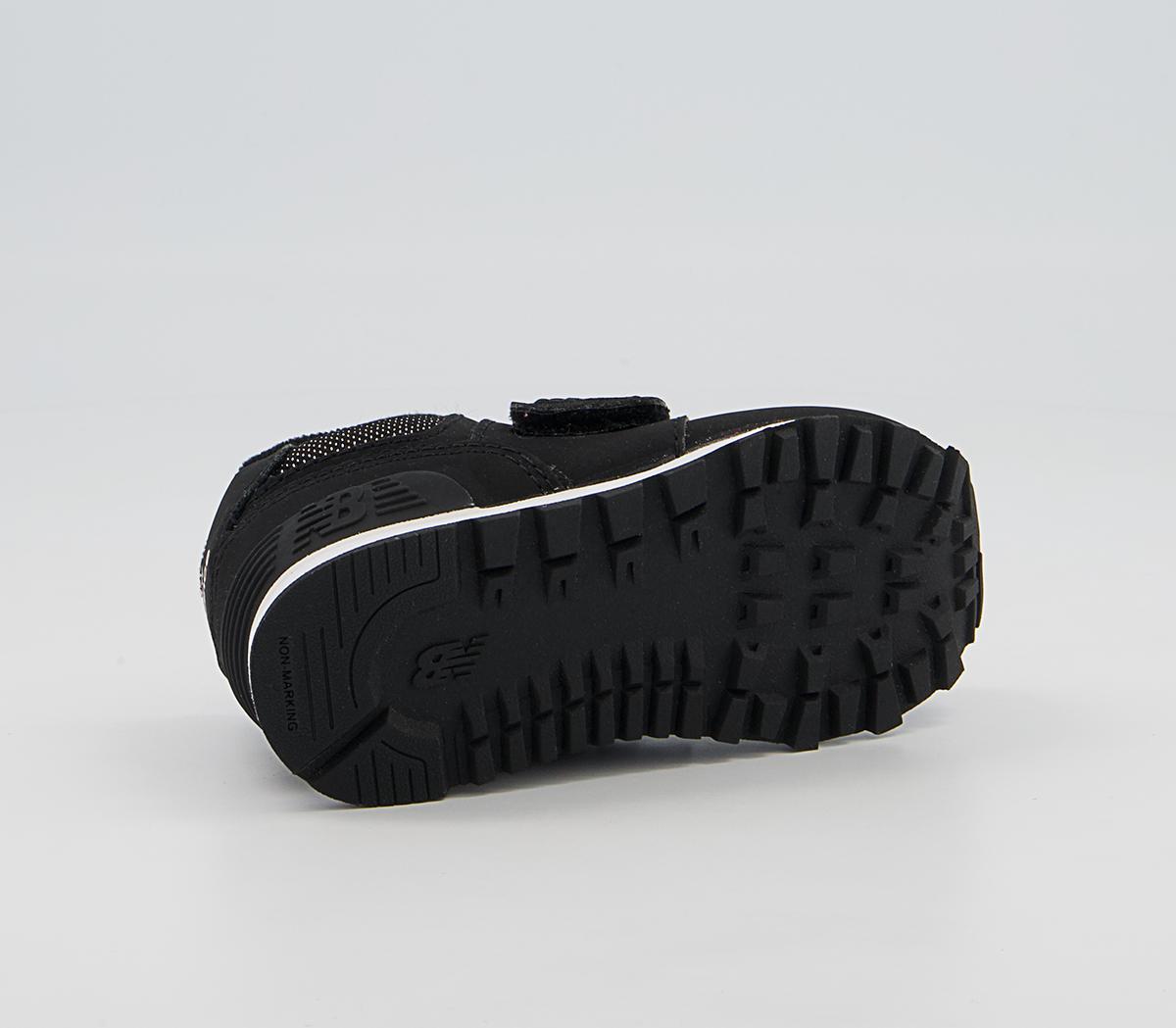 New Balance 574 Infant Trainers New Balance 574 Infant Trainers Black Black White