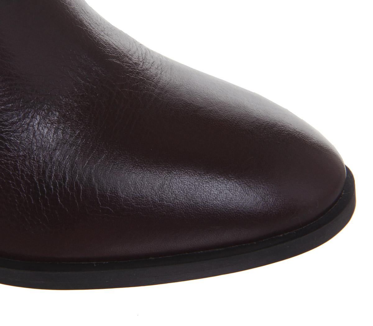 OFFICEAlford- Unlined Block Heel BootBrown Leather