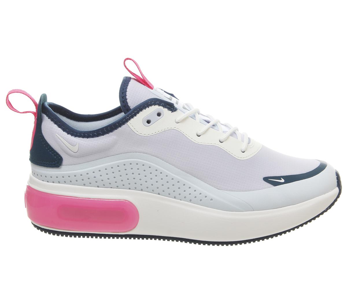 Nike Air Max Dia Trainers Blue Force Hyper Pink Summit White - Women's ...