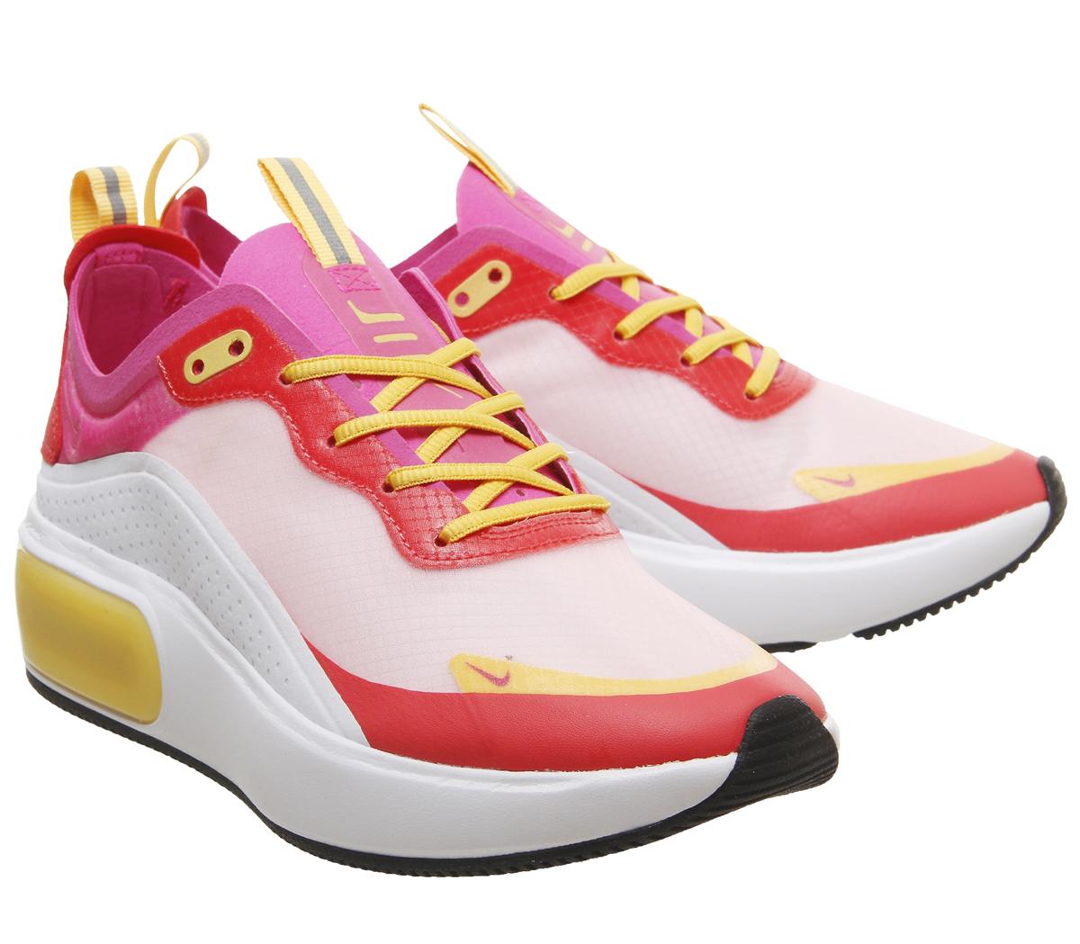 nike air max dia trainers black laser fuchsia