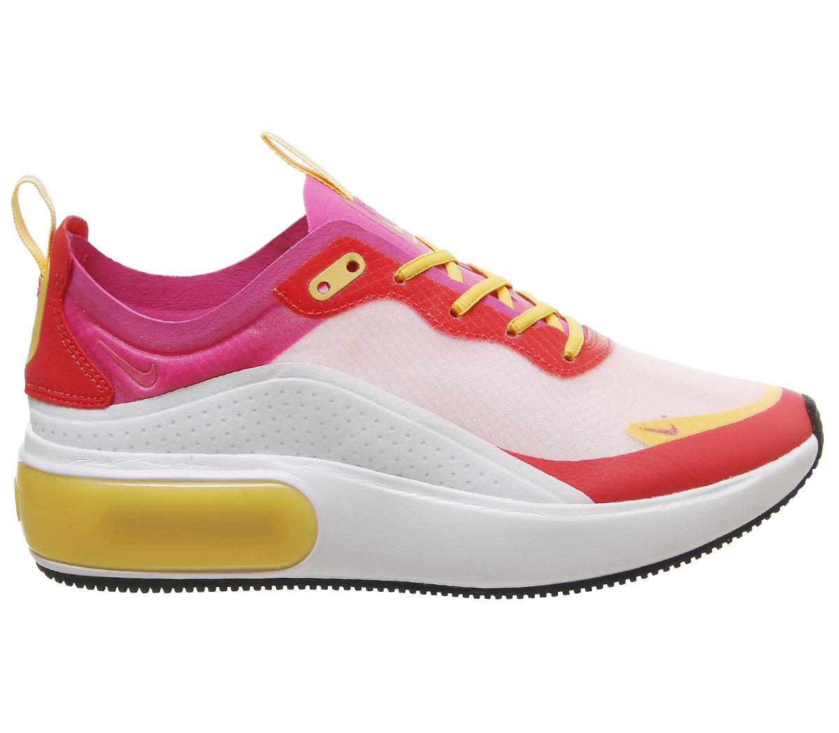 NikeAir Max DiaWhite Laser Fuchsia Ember Glow Topaz
