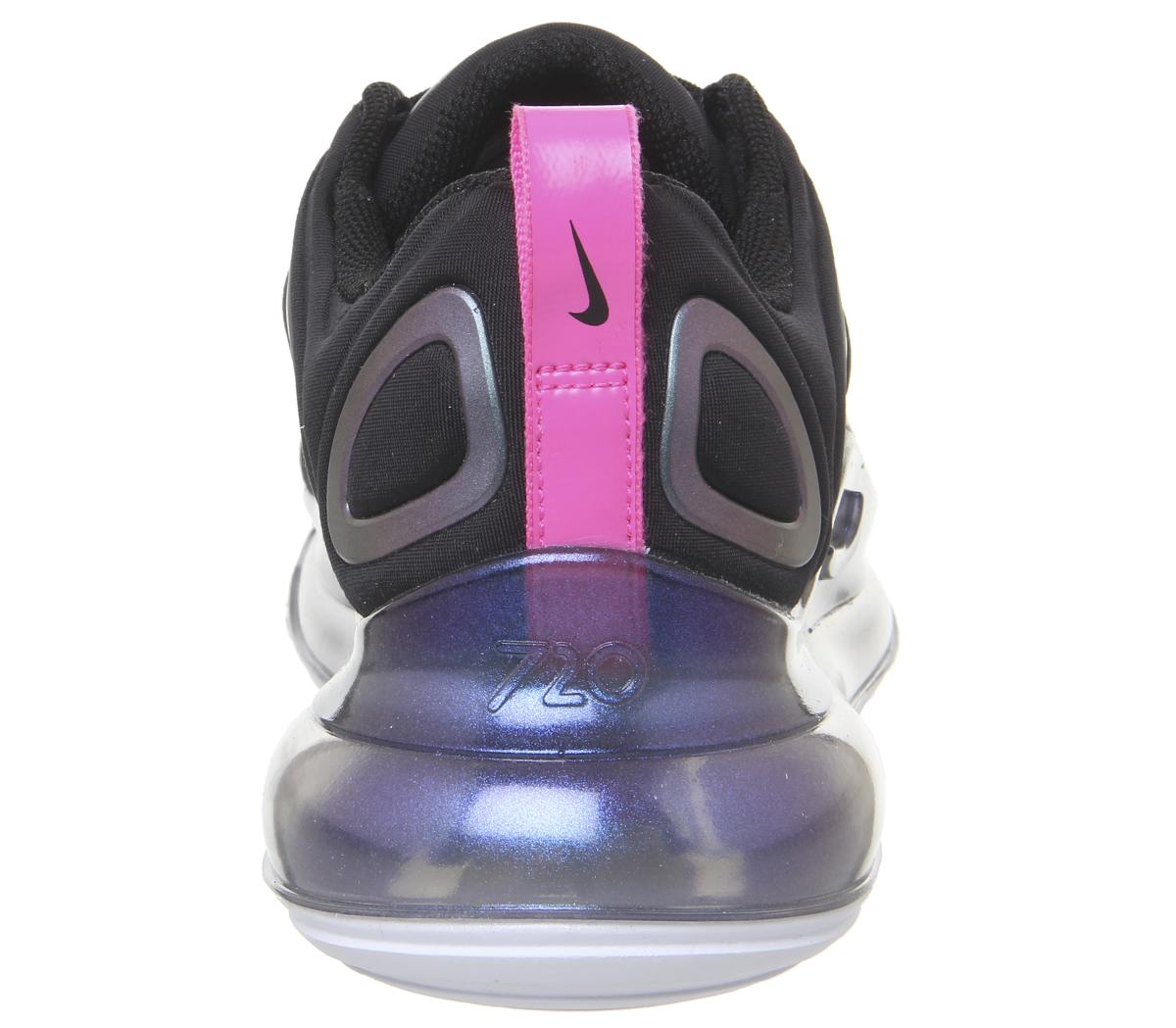 NikeAir Max 720Black Laser Fuchsia Orange