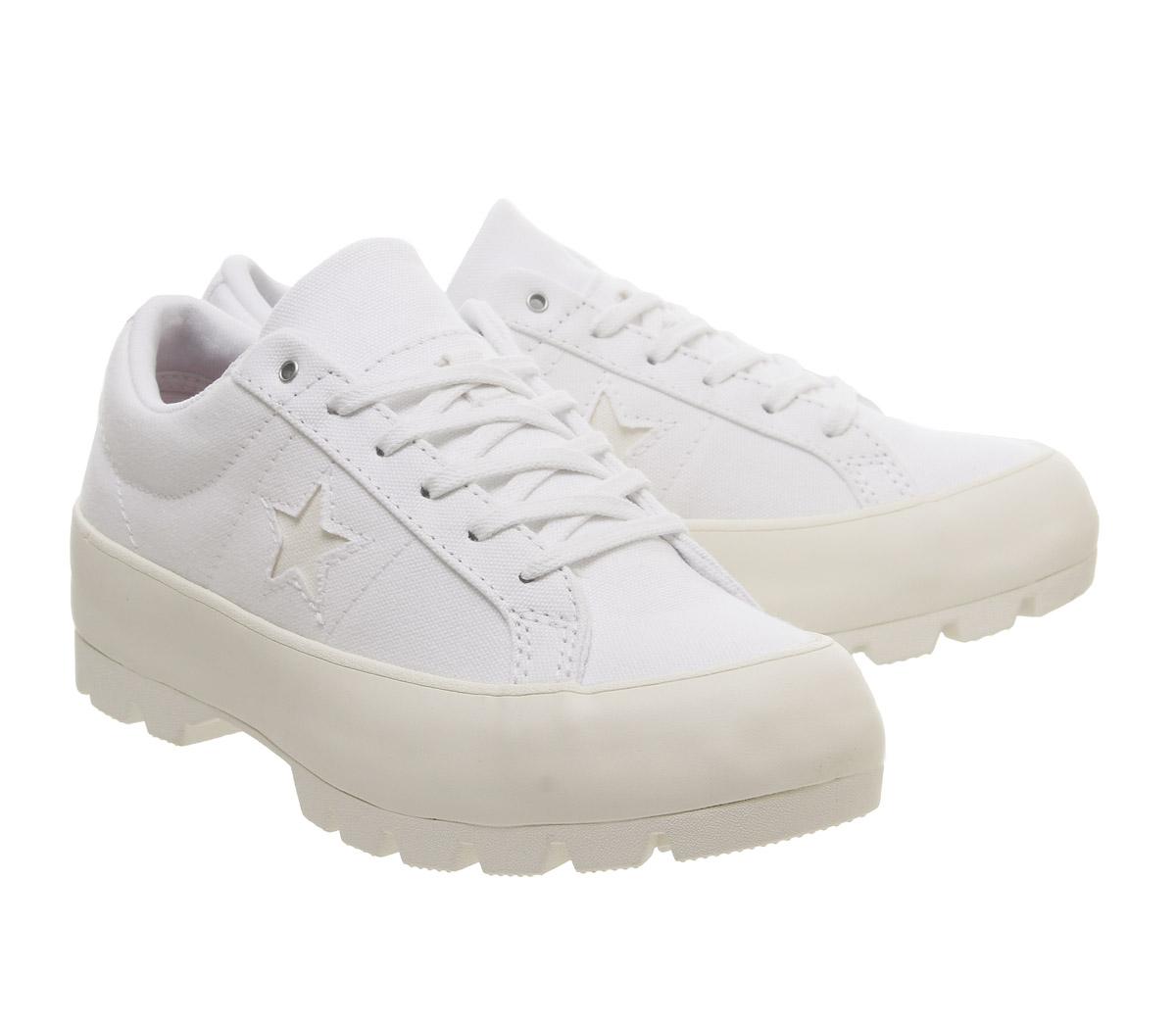 ConverseOne Star Lugged OxWhite White Egret