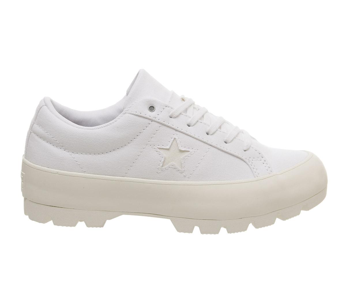 ConverseOne Star Lugged OxWhite White Egret