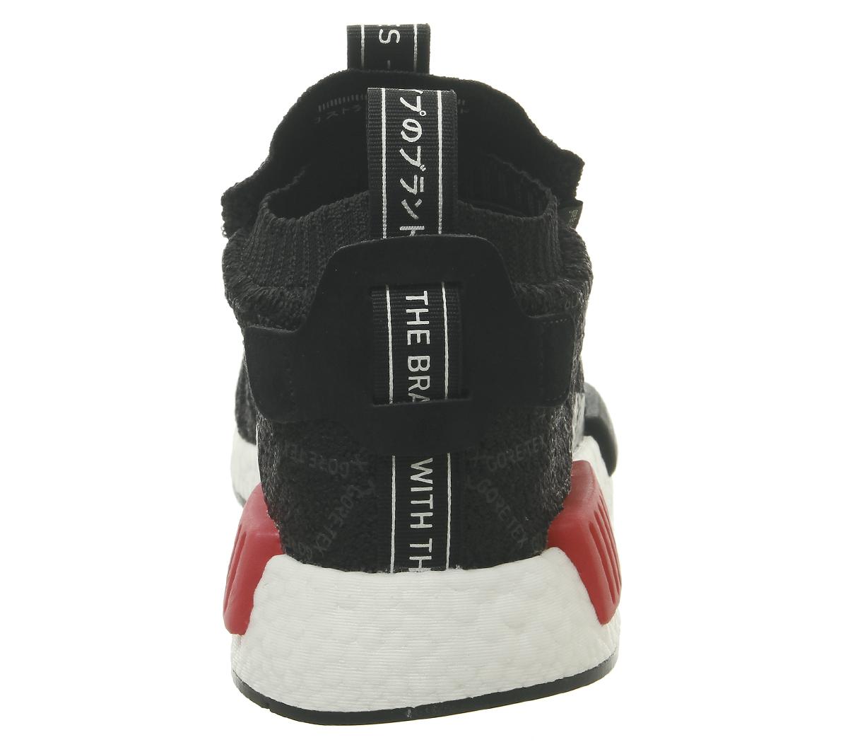adidas Nmd TS1 Trainers Goretex Black Carbon Shock Red Pk - Unisex Sports