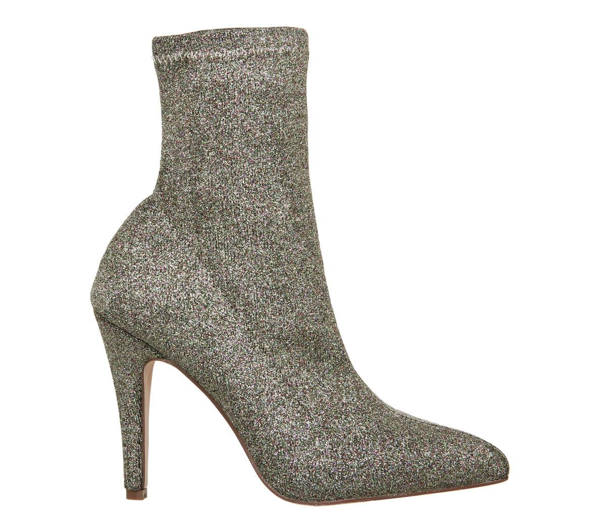 OFFICEAlmighty- Pointed Sock BootMulti Glitter