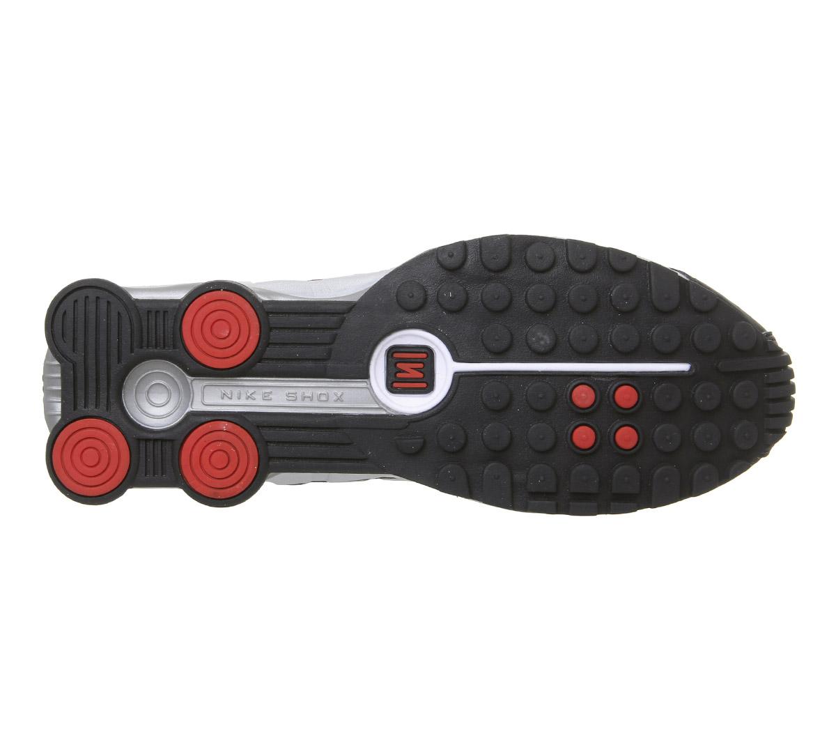 NikeNike Shox R4Black Metallic Silver Max Orange