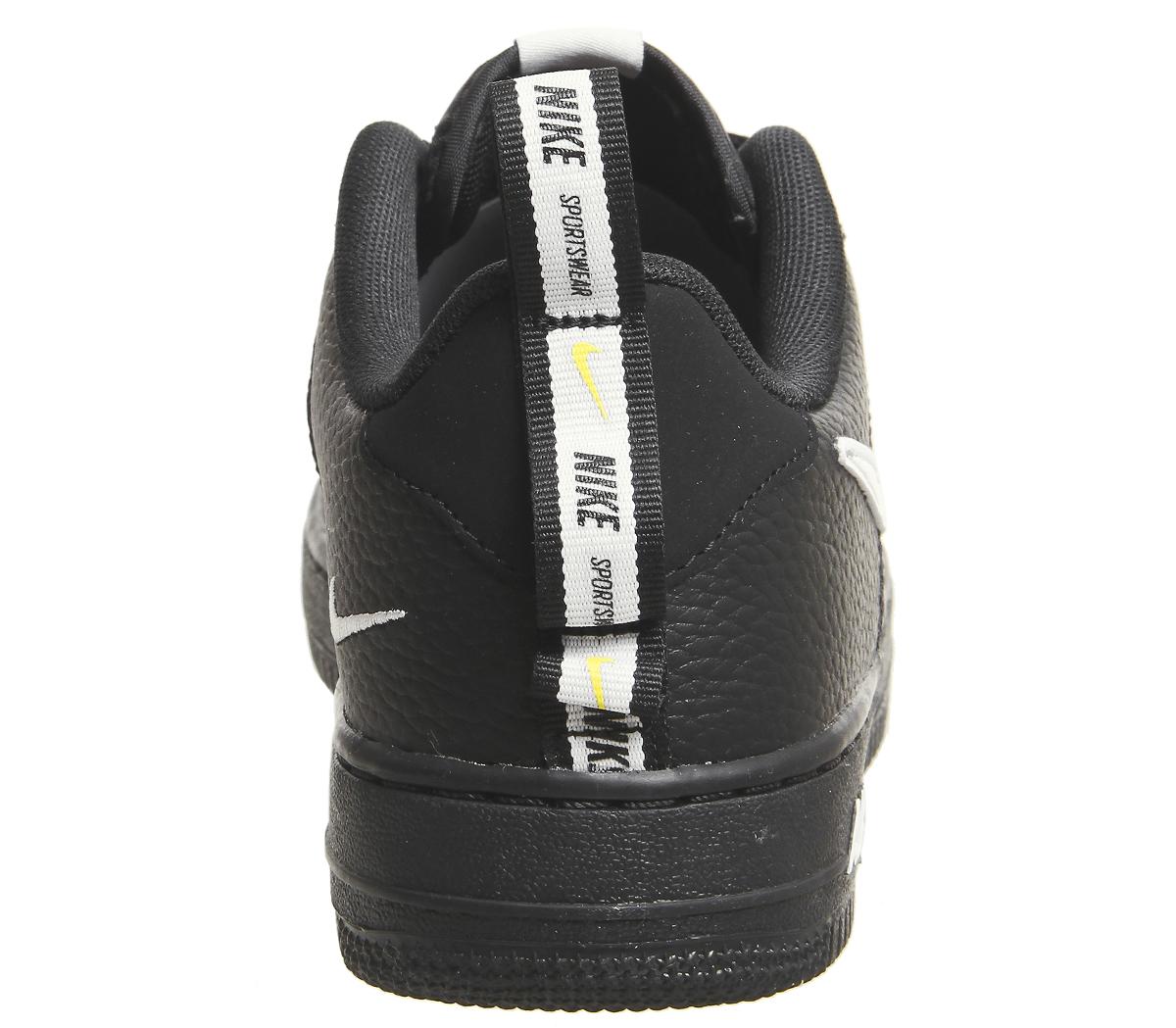 nike air force 1 utility trainers white white black tour yellow
