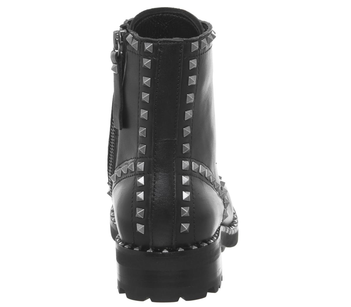 AshWolf Stud BootsBlack Silver
