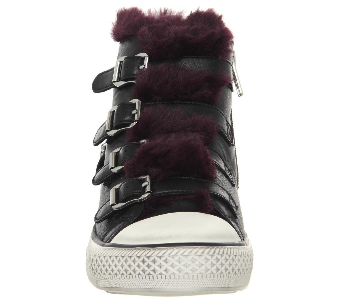 AshValco Faux FurBlack Plum