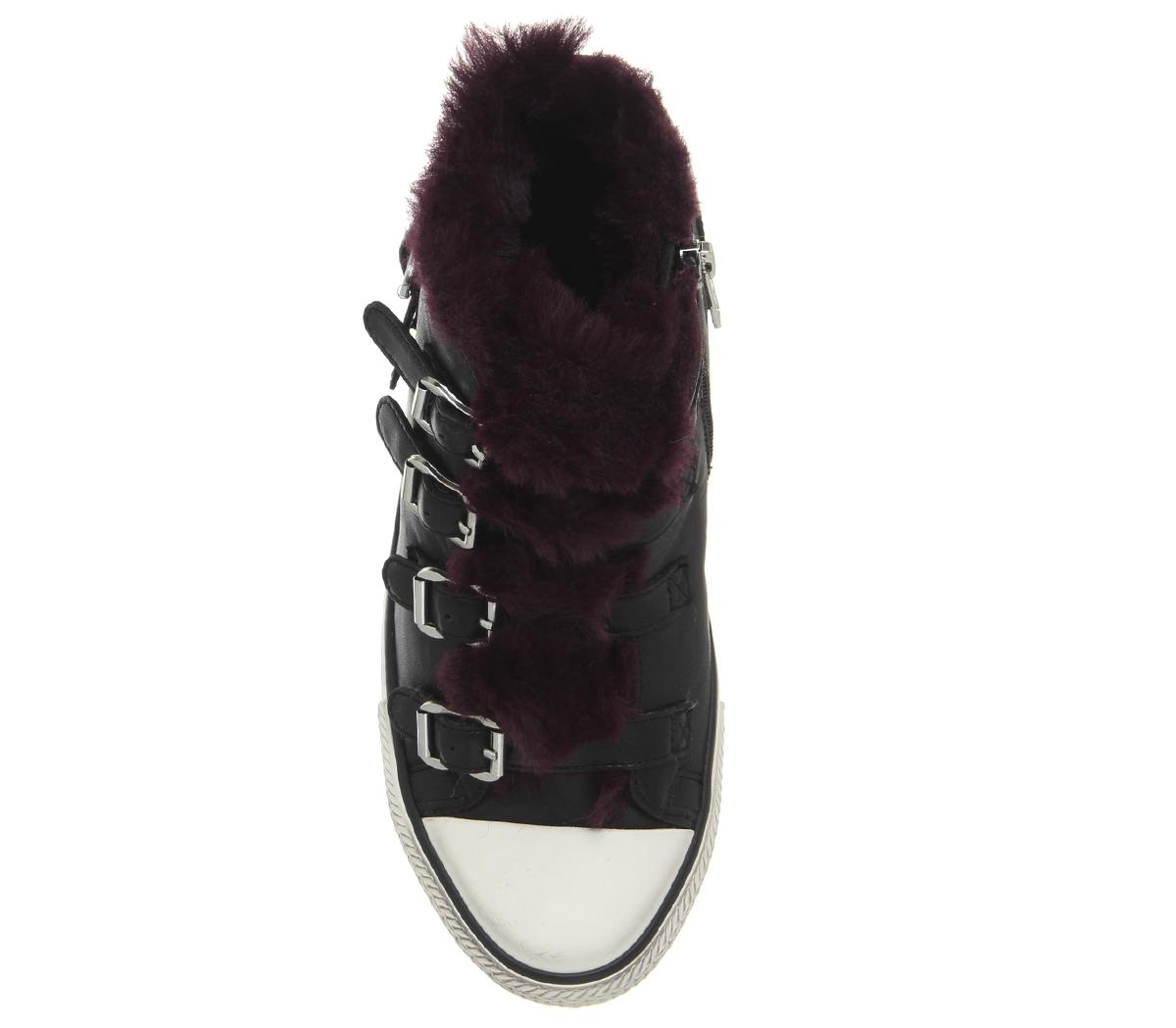 AshValco Faux FurBlack Plum
