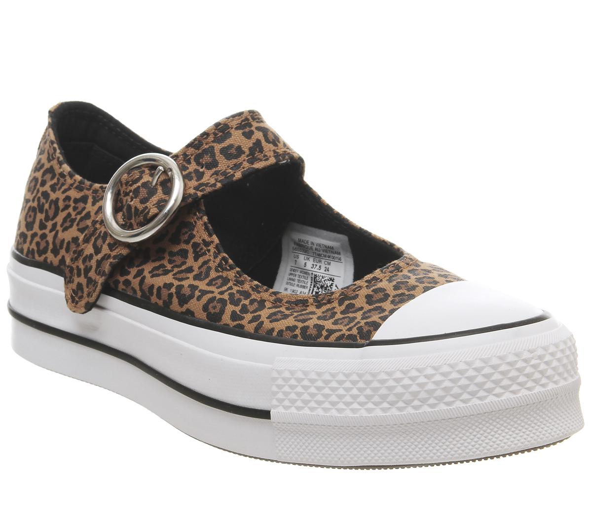 ConverseAll Star Mary Jane Ox TrainersLeopard White Exclusive
