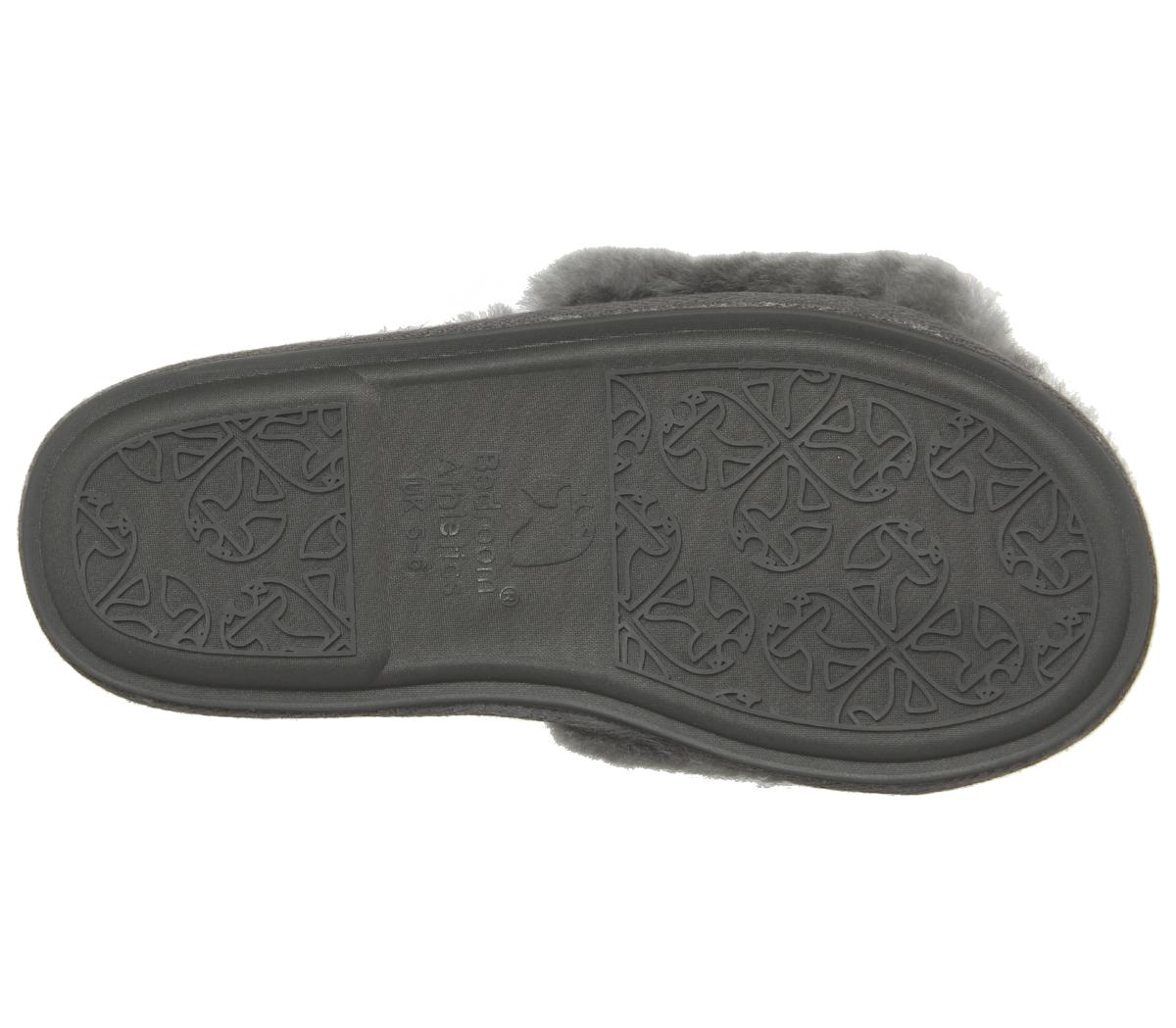 Bedroom AthleticsGemma Sheepskin Slipper Slides Bedroom AthleticsGemma Sheepskin Slipper SlidesGrey