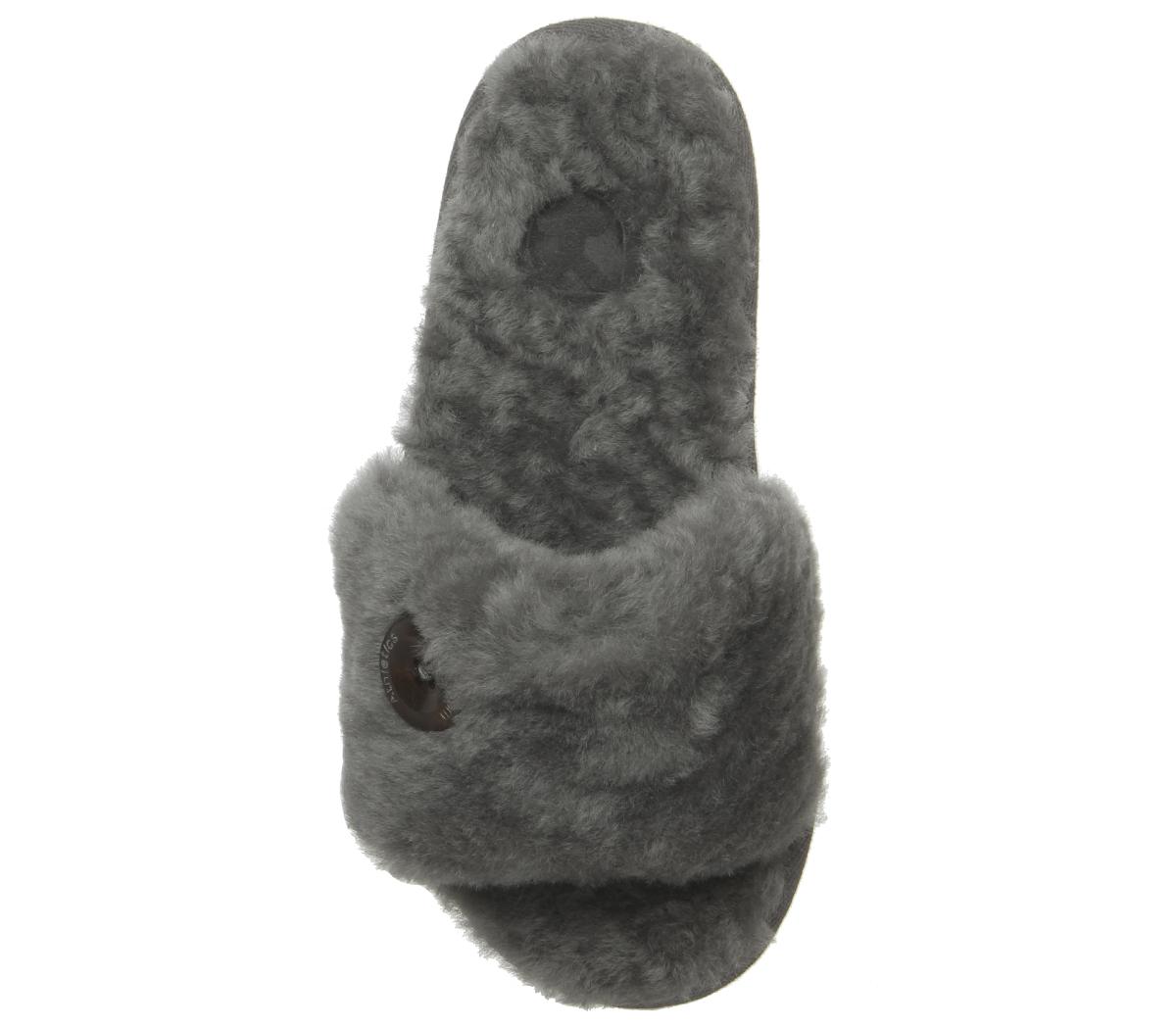 Bedroom AthleticsGemma Sheepskin Slipper Slides Bedroom AthleticsGemma Sheepskin Slipper SlidesGrey