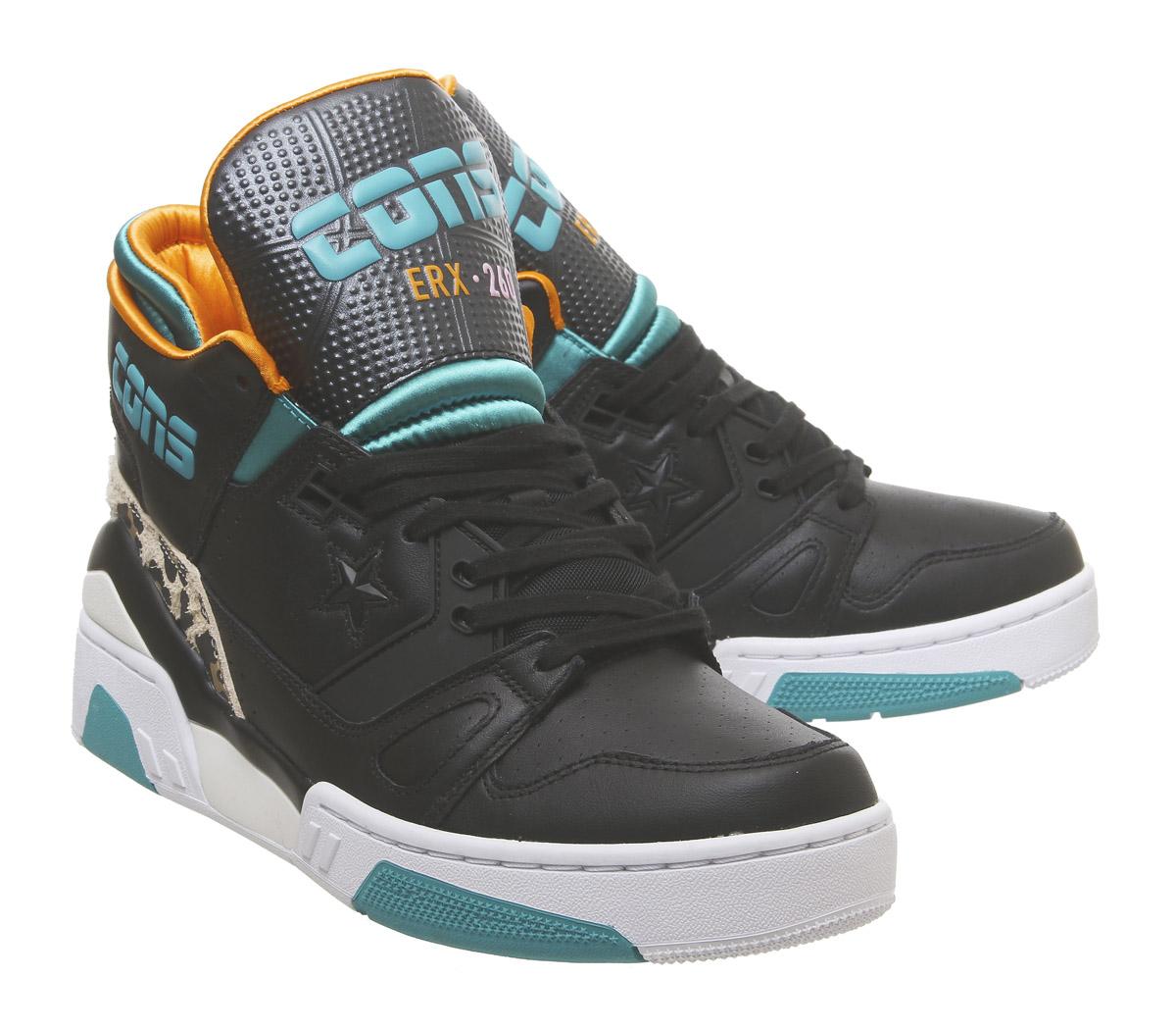 ConverseErx 260 MidBlack Rapid Teal Orange