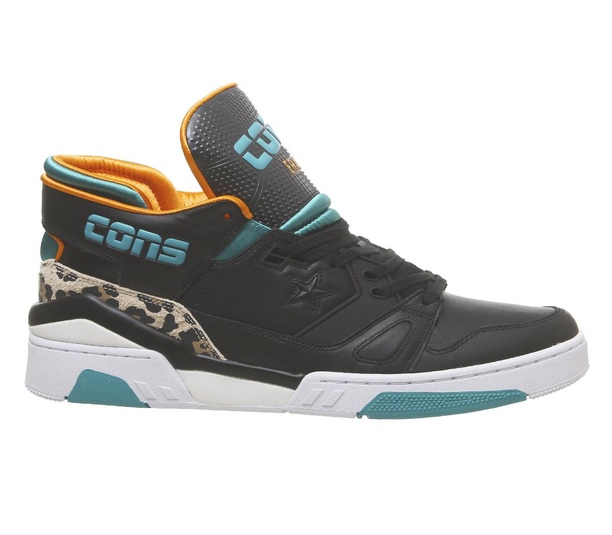 ConverseErx 260 MidBlack Rapid Teal Orange