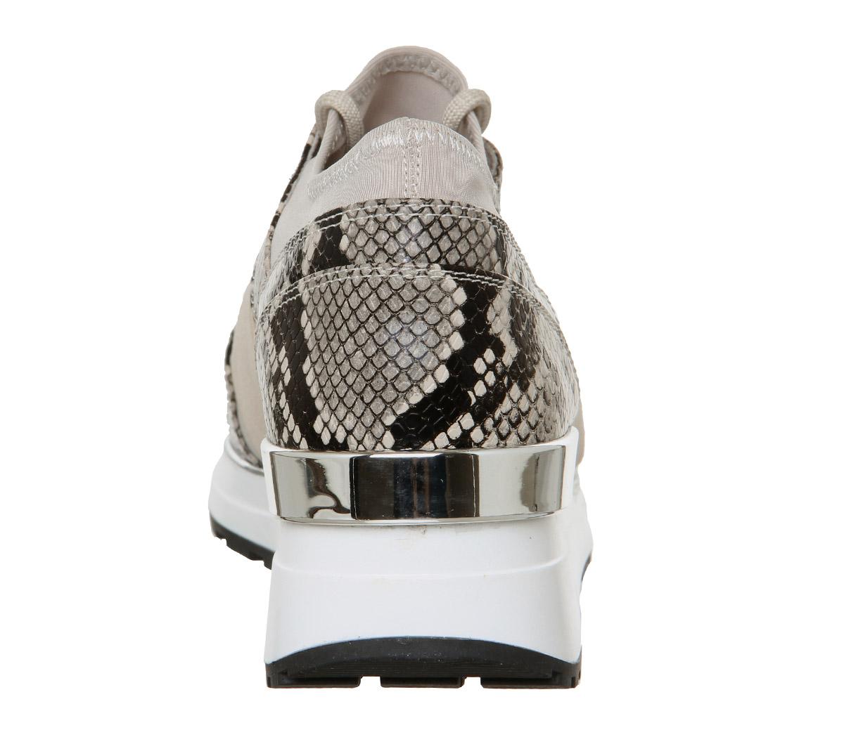 OFFICEFella Glam Lace Up RunnerNude Snake