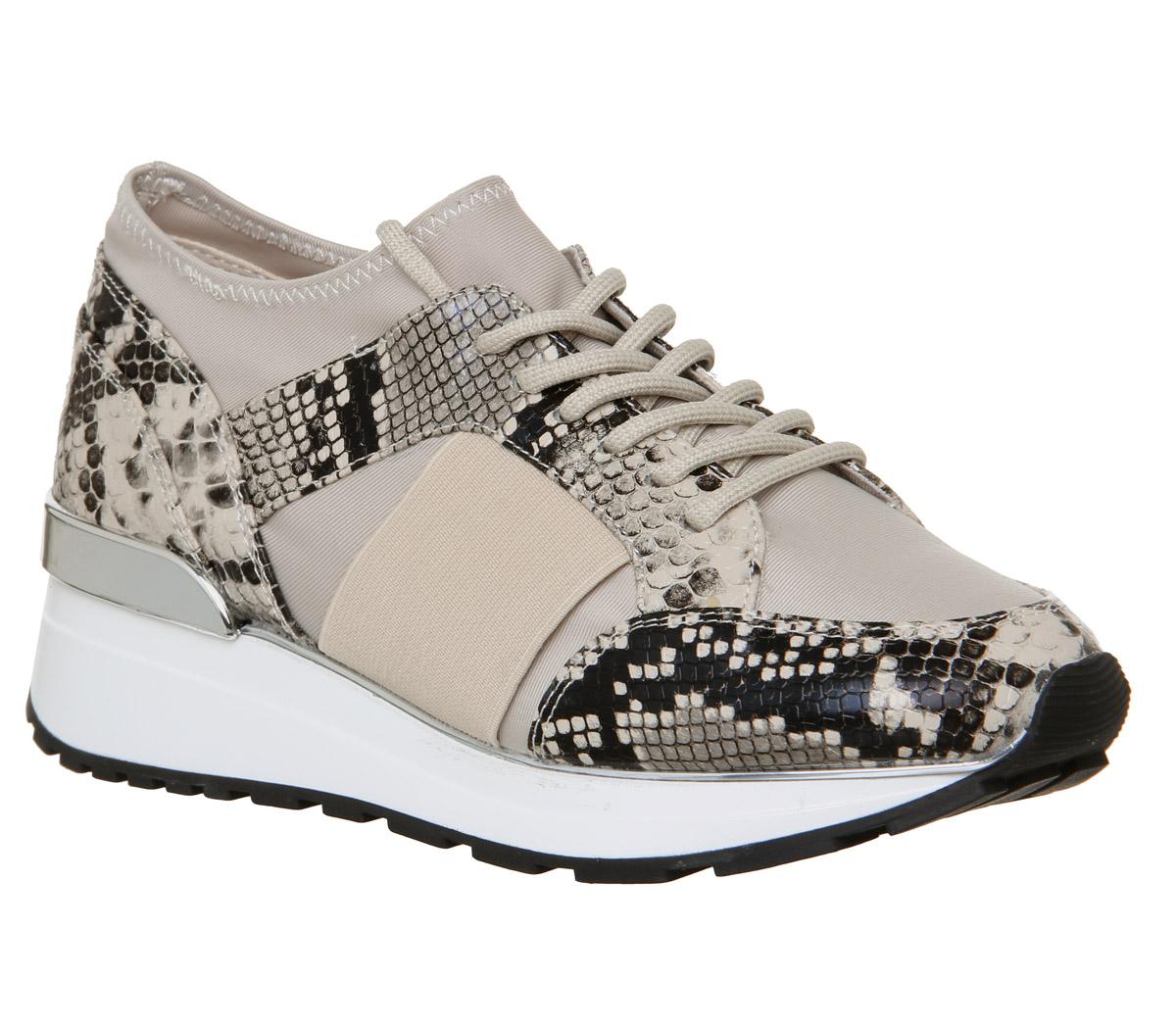 OFFICEFella Glam Lace Up RunnerNude Snake